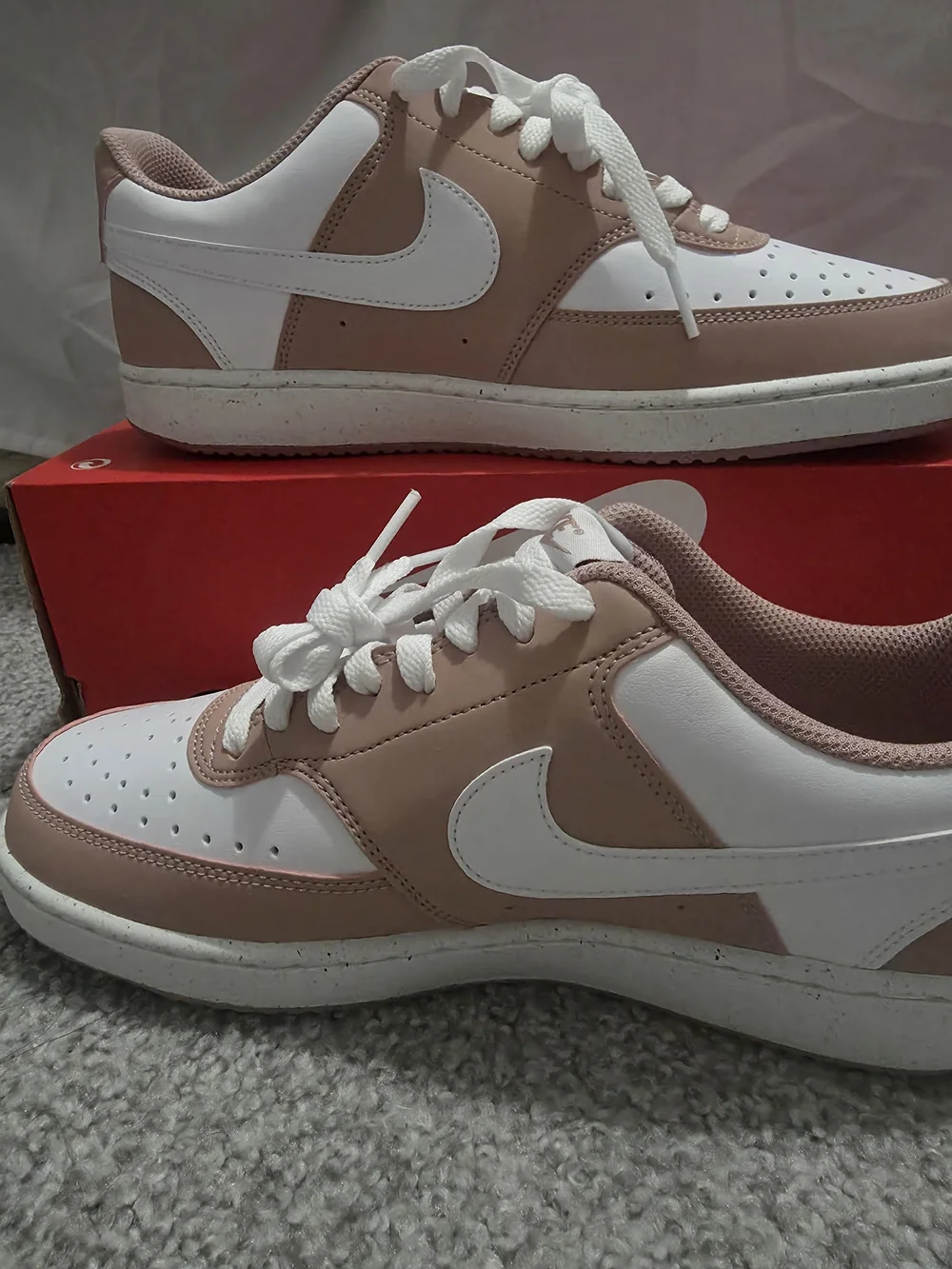 Nike Court Vision Low Particle Pink White Sail Womens sz 10 IM1652-600